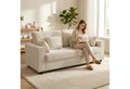 HOMCOM Sofa Bequemes Polstersofa, Bequemes Polstersofa 1 Teile, Breite Sitzfläche 175cm, robuste Metallbeine