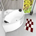 Pool Badewanne Eckwanne Wanne S60-TH 140x140cm mit Tür Walk-in-Pool