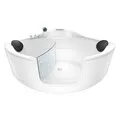 Pool Badewanne Eckwanne Wanne S60-TH 140x140cm mit Tür Walk-in-Pool