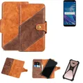 Handy-Hülle für Asus ZenFone Max Pro (M1) Wallet Case Cover Smarthphone Braun