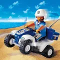 3 Stück PLAYMOBIL 3655 Polizei Quad mit Retroreibungsmotor NEU