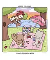 Berrie Coloring Summer: Cute and Cozy Coloring Book for Kids & Adults Featuring