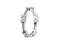 Pandora Silberring Ring Rechteckige Steine Pavé Funkelnd Silber Gr. 54 192397C01