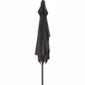 Isa Sonnenschirm Mittelstockschirm Gartenschirm 200×300 cm anthrazit mit Kurbel
