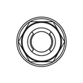 BOLT Selbstsichernde Flanschmuttern Stahl M6x1mm Schlüsselweite 10mm 10Stück