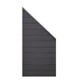 GrojaSolid BPC Steckzaun-Set 90x180-90cm anthrazitgrau 4250260967872