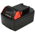EXTENSILO Akku kompatibel mit Milwaukee M18 FMTIWF12-0X, FMTIWF12-502X, FMTIWP12 Elektrowerkzeug (5000 mAh, Li-Ion, 18 V)
