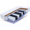 FDM Voyager Matratze 140x200 cm Taschenfederkern Höhe 24 cm Härtegrad H3 H4 7-Liegezonen Öko-Tex Allergikergeeignet Jersey Bezug Waschbar Kokosfaser-Einlage