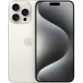 Apple iPhone 15 Pro Max (256 GB, White Titanium, 6.70", SIM + eSIM, 48 Mpx, 5G) (MU783ZD/A)