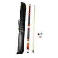 John West Billard Queue Set mit Tasche, Kreide, Ersatzleder und Trimmer