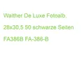 Walther De Luxe Fotoalb. 28x30,5 50 schwarze Seiten FA386B FA-386-B