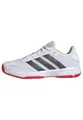 adidas Unisex Kids Stabil Junior Indoor Shoes, Cloud White/Aurora Met. / Semi Lucid Red, 4 UK