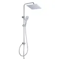 JOHO Edelstahl-Duschsystem Duschset mit quadratischer Kopfbrause 30x30cm
