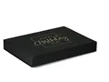 Premium Geschenkbox Geburtstag, Geschenkkarton, Magnetbox, Magnetfaltbox, Geschenkverpackung für Geburtstag mit Schriftzug, 31x22x4cm, Schwarz matt mit Gold