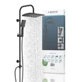 Duschset MALLORCA Duschsäule mit großer Regendusche Handbrause mit 3 Strahlar...