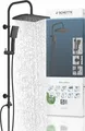 F18 SCHÜTTE Duschsystem MALLORCA Schwarz Matt – Kopf- & Handbrause