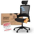 Ergotopia NextBack | Ergonomischer Bürostuhl 150kg belastbar gegen Rückenschmerzen | Schreibtischstuhl ergonomisch | Bürostuhl ergonomisch Testsieger, Office Chair - 5 Jahre Garantie