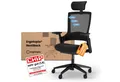 Ergotopia Bürostuhl ergonomischer Schreibtischstuhl NextBack, Drehstuhl mit 3D Armlehnen & verstellbarer Kopfstütze