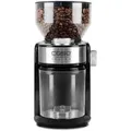 Caso Design Kaffeemühle, Schwarz, Edelstahl, Transparent, 13x25x18 cm, CE, rutschfeste Füße, einstellbarer Mahlgrad, einstellbare Tassenmenge, Küchengeräte, Kaffeemaschinen & Zubehör