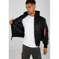 Alpha Industries Bomberjacke MA-1 ZH Back Print schwarz S