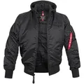 Alpha Industries MA-1 ZH Back Print Fliegerjacke (Sale) black/refelctive, Größe S