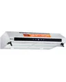 NEG Edelstahl Unterbau Dunstabzugshaube NEG15-TDL+ Classic Doppelmotor 60 cm 322 m³/h Glasfront Sensor Touch Nachlauffunktion Umluft flexibler Abluftanschluss oben/hinten