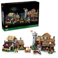 LEGO Icons Mittelalterlicher Stadtplatz-Bauset für Erwachsene – Büro- oder Regaldekoration für Männer und Frauen, ab 18 Jahren – mit 8 mittelalterlichen Minifiguren – Geschenk für Geburtstage – 10332