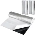 RECAMBO Alubutyl Dämmmatte - Höchste Schalldämmung: Reduziert Straßenlärm, Vibrationen, Rasseln - Selbstklebendes Anti Dröhn & Bitumen-Ersatz - 2 Rollen je 50cm x 400cm insgesamt 4m² Sparpaket
