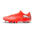 PUMA Future 9 Match Fusion FG/AG Fußballschuhe, Unisex, Rot/Weiß/Schwarz/Silber, Größe 6, Rot Glänzend PUMA Weiß PUMA Schwarz PUMA Silber, 39/39,5 EU, Rot glänzend PUMA Weiß PUMA Schwarz PUMA Silber