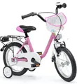 Bachtenkirch Qualitäts Kinderfahrrad 14 Zoll matt Pink Mädchen Kinderrad Fahrrad ab 3 Jahre