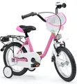 Klee-Kids Kinderfahrrad 14 Zoll Matt Pink Fahrrad ab 3 Jahre Mädchenfahrrad Kinderrad, Sattelhöhe: 47 – 55 cm, Altersempfehlung: 3–4 Jahre