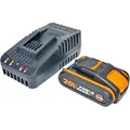 WORX WA3601, Batterie- & Ladegerät-Set, Lithium-Ion (Li-Ion), 2 Ah, 20 V, WORX, 1 Stück(e) - Schwarz