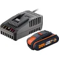 Worx 20V 2Ah Set Akku und Ladegerät WA3601