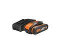 Worx WA3601 Akku Starter-Set (20 V), Schnellladetechnologie, PowerShare-Kompatibilität