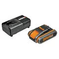 WORX WA3601 Akku- und Ladegerät-Set, 20 V, 2 Ah - N