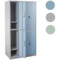 Schließfach Boston T829, Schließfachschrank Wertfachschrank Spind, Metall 6 Fächer ~ blau