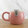 Winkee - Pet Friends Kaffeetasse Katze I Die süße Kaffee-Tasse & Tee-Becher in groß I Cute Coffee Mug I Große Tasse ca. 350 ml