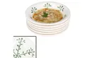 MamboCat Suppenteller 6x Wald grün Suppenteller 400ml tiefe Teller Pasta Salat Dessert, Weihnachtsgeschirr, Weihnachten, Weihnachtsset, Geschirr