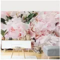 Bilderdepot24 Fototapete Rosen Pfingstrosen Hellrosa Blumen Natur Pflanzen Wanddeko, Glatt, Matt, (Vliestapete inkl. Kleister oder selbstklebend), Wohnzimmer Schlafzimmer Küche Flur Motivtapete Vliestapete Wandtapete rosa 3.36 m x 2.25 m