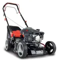 Scheppach Benzin Rasenmäher MS132-42 | Schnittbreite 42cm | Radantrieb | 3,4 PS | Stahlgehäuse | Reinigungsfunktion | Mulchfunktion | 45 Liter Fangkorb | Höhenverstellung in 7 Stufen (25-75mm)