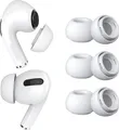 MMOBIEL 3 Paar Ersatz-Ohrstöpsel für AirPods Pro - Silikon Ohrstöpsel Spitzen M – Weiß