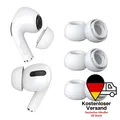 3 Paar Ersatz-Ohrstöpsel für AirPods Pro - Silikon Ohrstöpsel Spitzen M – Weiß