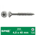 SPAX Spanplattenschraube SPAX A2 ROSTFREI TRX 4X40 200 ST
