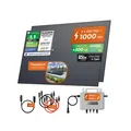 Solarway 1000Wp / 800W Balkonkraftwerk komplett Steckdose - neuester EcoFlow Stream 800 Watt Wechselrichter - Solaranlage Komplettset - 500W bifaziale black Solarmodule & EcoFlow & Zubehör