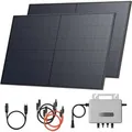 SOLARWAY Balkonkraftwerk 1000 Watt EcoFlow 600/800W Solaranlage Steckerfertig Komplettset Flachdach Halterung