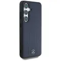 Mercedes Samsung S25 Hülle Case Cover MagSafe Genuine Leather Debossed Lines