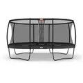 BERG Trampolin Grand Champion Regular 520 Grey mit AirFlow Pro inkl. Sicherheitsnetz Deluxe