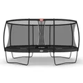 BERG Grand Champion Regular Trampolin oval 520 x 345 cm grau | Gartentrampolin mit Sicherheitsnetz Deluxe | Airflow Pro Sprungtuch und TwinSpring Federn | für Kinder und Erwachsene geeignet