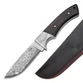 BÖKER PLUS M One Damast Sammlermesser 42a Full Tang Holzgriff Scheide 02BO090DAM