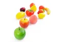 Kunstpflanze Künstliches Früchte Mix im Beutel, 12 Stück - Künstliches Obst, artplants, Höhe 5.0 cm